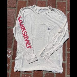 Quicksilver Cream Long Sleeve TShirt